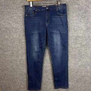 NEW Stitches Rivets Men Jean 36x30 Slim Fit Stretch Authentic Hand Crafted Denim